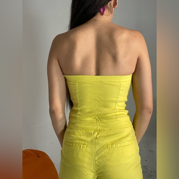 🔆 VINTAGE BEBE YELLOW  Y2K ROMPER 🔆 - Picture 3 of 5